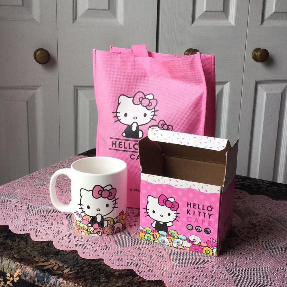 Hello kitty cafe official mug!
